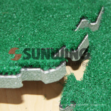 outside interlocking grass artificial turf carpet mat